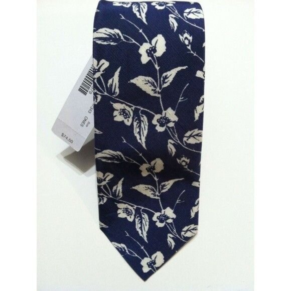 NWT $74.50 J.CREW MENS NEW BLUE 100%SILK TIE WIDTH: 3"
